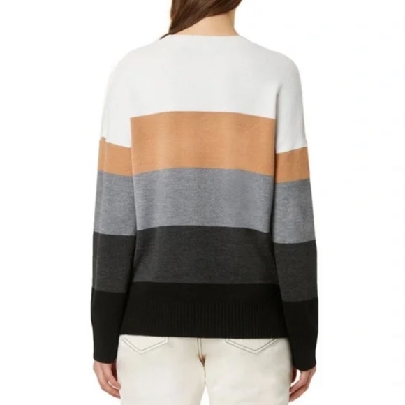 French Connection Babysoft Crew Neck Stripe Sweater - Picture 3 of 4